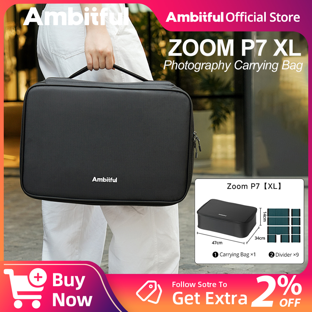 Drone Camera Professional - Ambitful ZOOM P7II XL التصوير حقيبة
