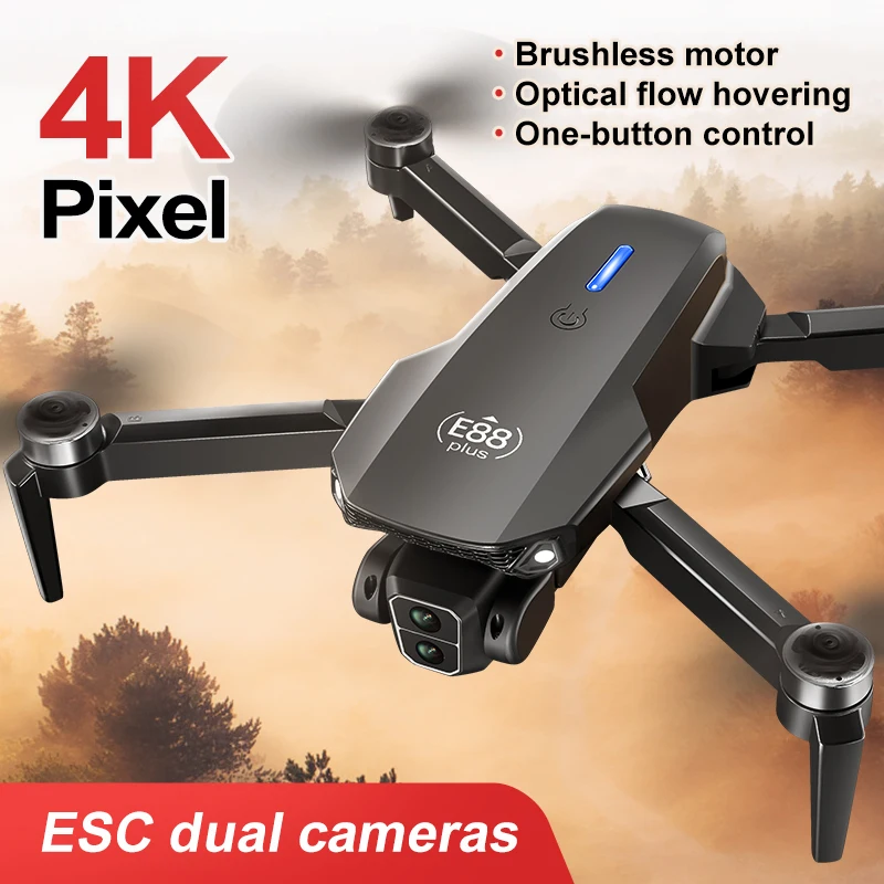 طائرة بدون طيار E88 Plus Quadc - مراجعة Drone Camera Night Vision وسعره
