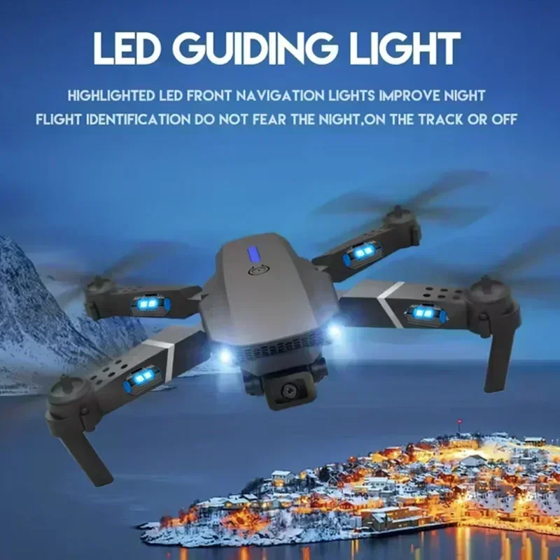 E88 Pro WIFI FPV الطائرة بدون  - مراجعة Drone Camera Night Vision وسعره