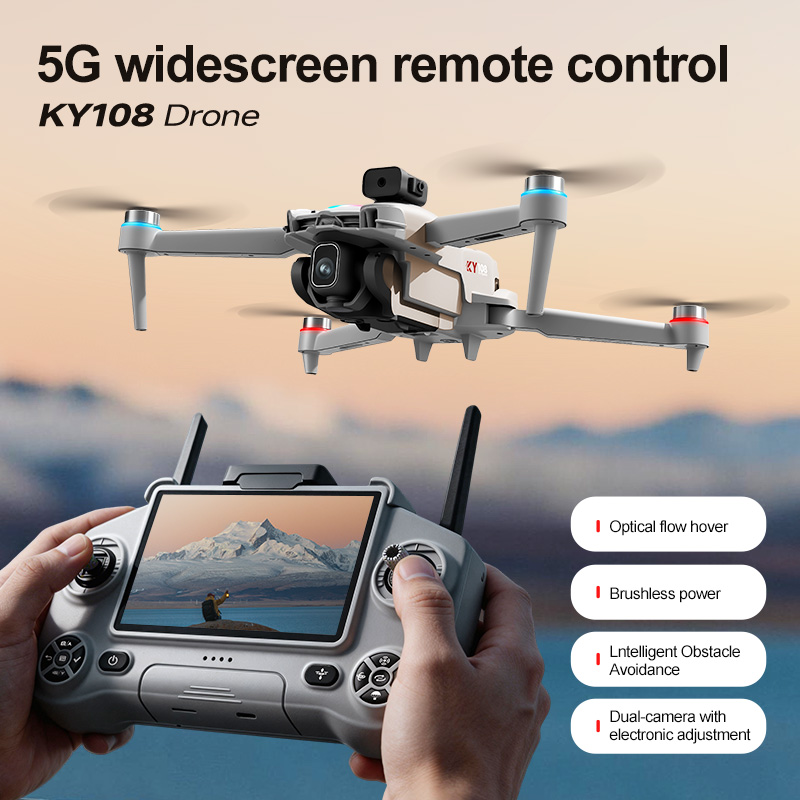طائرة بدون طيار KY108 الجديدة  - مراجعة Drone Camera Night Vision وسعره